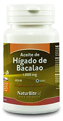 Naturbite Cod Liver Oil 1000mg. 90 Cap.