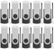EASTBULL Einklappbarer 4GB USB 2.0 Transmemory Memory Stick, 10 stück Schwarz