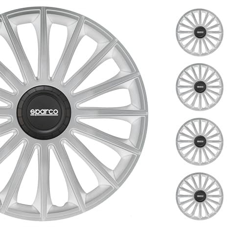 Satz Sparco Radzierblenden Treviso 14-Zoll Silber