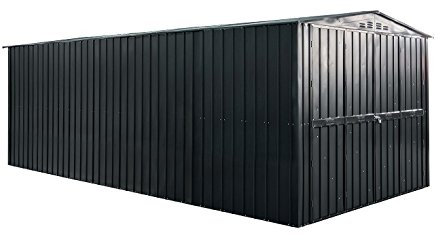 Lotus lotusgarage1015ag Metall Garage, anthrazit grau, 10 x 15 ft