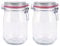 pajoma Drahtbügelglas 3er-Set | 1000 ml Fassungsvermögen inkl. Gummidichtung | Einmachglas Vorratsglas mit Drahtbügelverschluss - Premium Qualität
