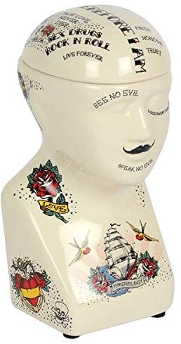 Storage Jar | Phrenology Head | 1pc.