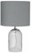 Klassische Tischlampe grau/transparent Devoll
