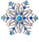 EVER FAITH Strass Kristall Schneeflocke Brosche, Winter Blume Pin für Kleidung Blau