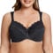 MELENECA Women's Minimizer Bra Full Coverage Plus Size Underwire Lace Comfort Cushion Strap Black 40B