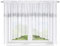TOP Fertig-Gardine aus Voile NEU Top Design Set Gardinen mit Kräuselband Gardine küche Weiss kurz Schöne Küche-Gardine mit Kräuselband 150 x 400 cm LB-239