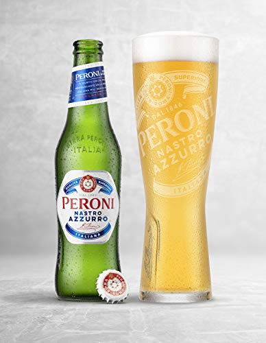 Lewistons-Of-London Peroni Beer Lager Nastro Azzurro Bottle Glass Vintage Retro Man Cave Bar Pub Shed Novelty Gift Tin Wall Décor Metal Sign