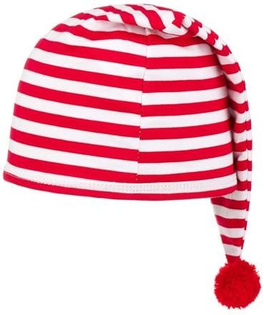 Das Kostümland Schlafmütze für Kinder mit Bommel | Baumwolle - Farbwahl | Schlafwandler Kostüm Party Fasching Geburtstag