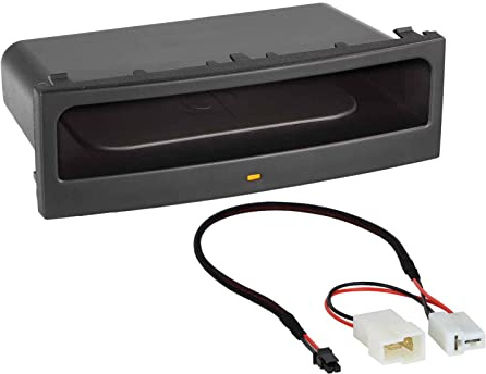 INBAY 10W Handyhalterung Auto Ablagefach Induktiv/Kabellos passend für Mercedes Sprinter (W906), VW Crafter I (2EC/2EK/2F) - Autohalterung Zubehör Innenraum - Qi