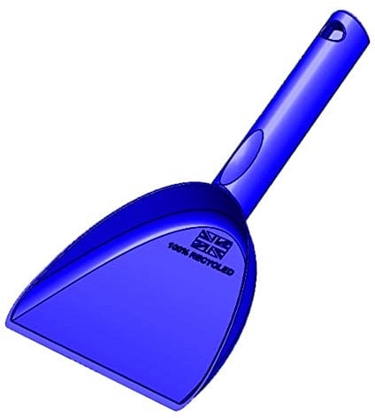 100% Recycled | Dog Food Scoop | UK Made | Sustainable | 21cm | Wet Dry Puppy Feeder | Shovel Spoon Biodegradable Pet Eat Puppy Drink Dish Pooch Portable Container 3 Assorted Colours (Blue)