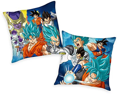 Dragon Ball Super Unisex Kissen Multicolor 100 Prozent Polyester 40 x 40 cm Anime, Fan-Merch, Filme, Gaming, Standard