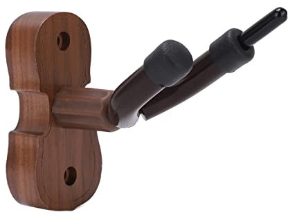 Supporto da parete per violino, supporto professionale per violini in noce nera per studio