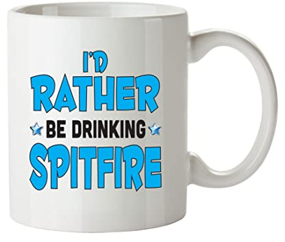 FoxyPrinting Id Rather Be Spitfire Personalised Adult Office Mug