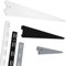 ib style® 2er Set Wandschienen | Regalträger oder Regalschienen Raster 50mm | 2-reihig | 100cm weiß
