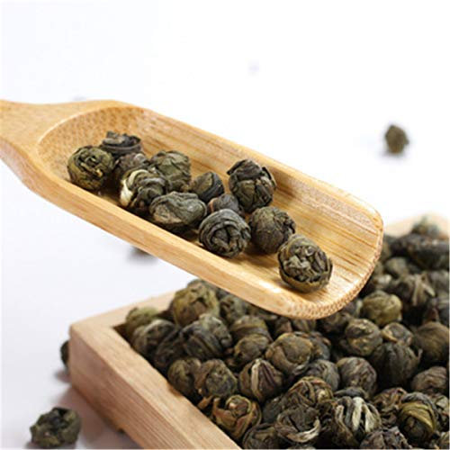 Thé vert au jasmin NOUVEAU Thé de santé chinois bio de qualité supérieure Dragon Pearl Premium (100g)