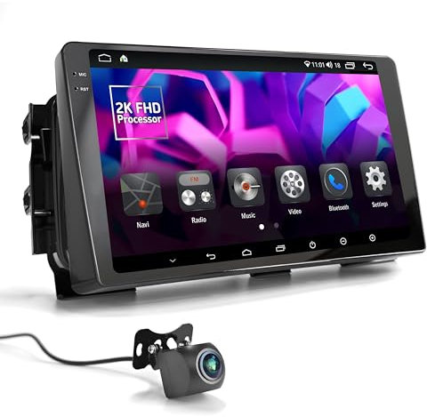 UGAR Compatible para Nissan Micra (K14) 2017+; Kicks 2016+ 10 Pulgadas Android 14 DSP 4GB+64GB Dab+ Radio de Coche 2K Full HD Pantalla táctil Navegación GPS