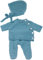 Götz 3403406 Kombination Alles Strick - Puppenbekleidung Gr. S - 3-teiliges Bekleidungs- und Zubehörset für Babypuppen von 30 - 33 cm