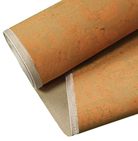 Korkstoff Korkleder 0,25 x 1,4m uni Meterware Kork Natur vegan Korkleder Korkhaut