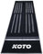 KOTO - Carpet Checkout Grau, 285x80cm Dartmatte, Schutz Bodens & Dartpfeile, Mit Score-Indikation + Oche