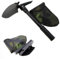 Klein bottle Outdoor Camping Shovel, Multifunctional Folding Pickaxe, Hoe, Portable Digging Tool Suitable for (Car Emergency, Backpacking, Hiking, Gardening and Trenching) Black