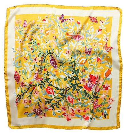 prinfantasy Kopftuch Damen Sommer Muslimische Kopfbedeckung Frauen Seidenschal Elegant Bandana, 070247