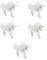 Abaodam 5st Simulation Einhorn Kuscheliges Plüschtier Fliegende Pferde-actionfiguren Wohnkultur Akzente Mythisches Tiermodell Einhorn-plüschtier Modellieren Weiß Kunstpelz Kleinkind Wagen