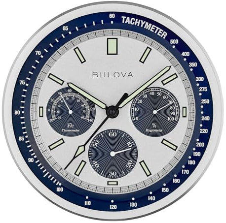 Bulova Lunar Pilot Modern Technial Wall Clock