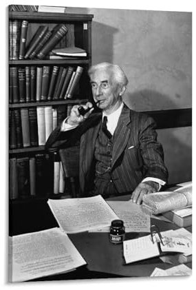REDCHAMBER Britische Antifaschisten Bertrand Russell Schwarz-Weiß-Promi-Poster auf Leinwand, Gemälde, Poster, Wandkunst, dekorative Bilddrucke, moderne Dekoration, 60 x 90 cm