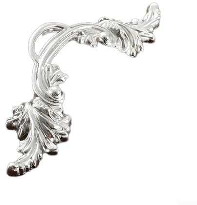 Antique European Style Vintage Handles Pulls for Cabinet Door Dresser Cupboard Closet Drawer Furniture (Bright Silver)