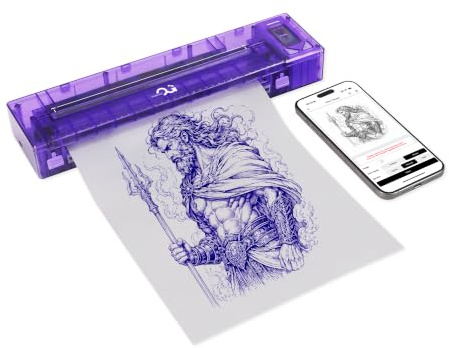 OG - Plantilla inalámbrica de tatuaje para impresora de transferencia de tatuajes, compatible con teléfonos inteligentes y portátiles Android e iOS