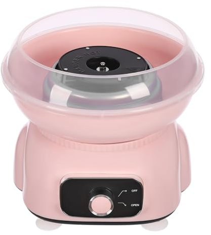 Zuckerwattemaschine für Zuhause, Retro Cotton Candy Machine, 500 W Zuckerwatte Maschine mit Zubehör, Rosa