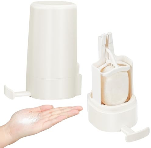 Coomir Seifenmühle Feste Seife,Seifenhalter Ohne Bohren,Seifenspender Feste Seife,Seifenspender für Feste Handseife,Soap Grinder für Trockene und Harte Seifen,Soap Grinder für Badezimmer Küche Balkon
