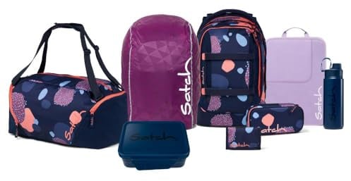 Satch Pack Kollektor Edition Schulrucksack Set 8tlg. inkl. Brotdose und Trinkflasche (Coral Reef)