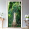 Tür Wandbild Selbstklebende Aufkleber Landschaft Dschungel Hängebrücke 3D Türaufkleber PVC Wasserdicht Abnehmbar 95 x 215 cm Fototapete Wohnzimmer Schlafzimmer Küche Bad Büro Dekoration, Grün Braunes