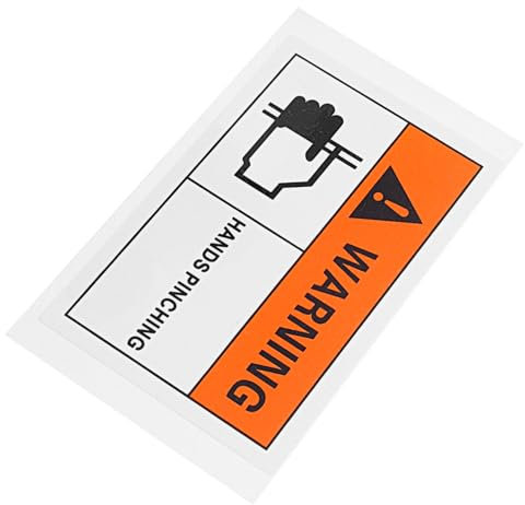 Homoyoyo Sicherheitswarnschild Aufkleber Warnschild Zur Warnsignale Sicherheitszeichen Fabrikwarnschild Bitte Berühren Sie Das Schild Nicht Warnzeichen Pp-kunststoff