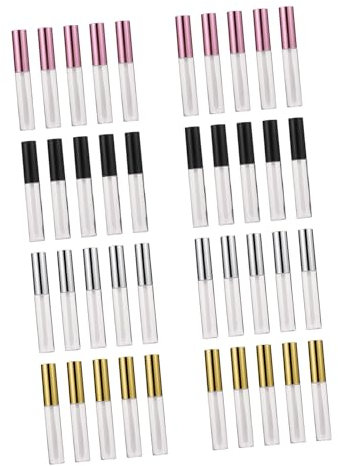 Beaupretty 40pcs Lip Gloss Bottles Empty Lip Gloss Tubes Recycle Oil Bottles Moisturizing Containers