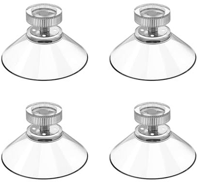 Genérico Thread Suction - Soporte de succión Strong M4 transparente, materiales fiables de 40 mm de diámetro, accesorios para asegurar baños, cocinas, estantes, computadoras