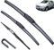 Coche Escobilla Limpiaparabrisas para Opel Corsa C Hatchback 2000-2006 Juego de Parabrisas Escobillas Parabrisas Ventana Cepillo de Lluvia