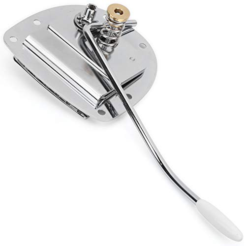 CHICIRIS Accessoires D'instruments de Musique Tremolo Hardness Guitar Bridge pour Jazzmaster Silver, Qui Sont Exploités par Eux-mêmes pour les Guitaristes