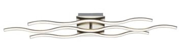Lindby LED Deckenleuchte 'Safia' dimmbar (Modern) in Alu aus Aluminium (1 flammig,) - Lampe, LED-Deckenlampe, Deckenlampe, Wohnzimmerleuchte