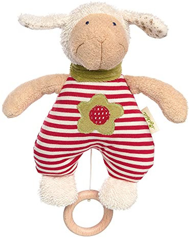 SIGIKID 39055 Spieluhr Schaf Green Mädchen Babyspielzeug empfohlen ab Geburt rot