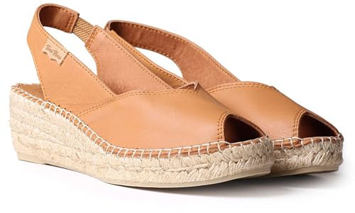 Espadrille compensée en Cuir pour Femme - BERNIA-P - Cuir, 36 EU