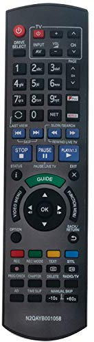 New N2QAYB001058 Remote Control Replacement n2qayb001058 Replaced Remote Control fit for PANASONIC Blu-Ray DMR-PWT550EB DMR-PWT655EB DMR-BWT850EB DMR-HWT150EB DMR-HWT250 DMR-HWT250EB Remote Controller