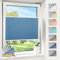 Magiea Plissee ohne Bohren verdunkelung, Thermo Plisseerollo Klemmfix, Denimblau 90x130cm(BxH), Verdunklungsplissee 100% lichtundurchlässig, Faltrollo für Fenster, Sichtschutz Sonnenschutz