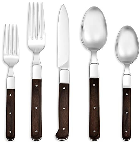 Hampton Forge AFD68W20AN St. Laurent Besteck-Set, 2 kg, Mehrfarbig, 18/10 Stahl, Multicolor