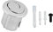 CANTONDZ Pulsador doble y corto WC D2D cromado multicolor 822043001 Botón de doble descarga compatible con descarga de Cistern AH0001800R
