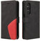 CXTcase Handyhülle für Sony Xperia 1 V, Flip PU Leder Hülle Cover, Modisch Flip Case für Sony Xperia 1 V Handytasche Schutzhülle, Schwarz