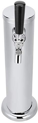 Bierzapfanlage aus Edelstahl, Einloch-Spender, Fassturm, Runder Bierturmzylinder mit Weinsäule, Bierturm, Getränkeausgabe für Alkoholgetränke, Bierspender