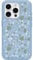 OtterBox iPhone 15 Pro (Only) Symmetry Series Clear Case - DAWN FLORAL (Blue), snaps to MagSafe, ultra-sleek, raised edges protect camera & screen