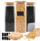 JMIATRY 4er Set Vorratsgläser mit Deckel 2000ml, Aufbewahrungsgläser Luftdicht, Vorratsdosen Glas für Lebensmittel, Getreide, Nüsse, Mehl